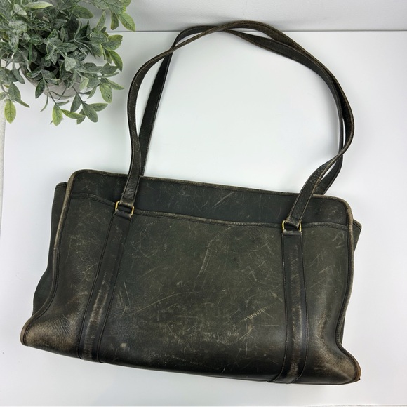 Coach Handbags - Vintage Coach Grey Leather Tote Bag Style No. 428-6813